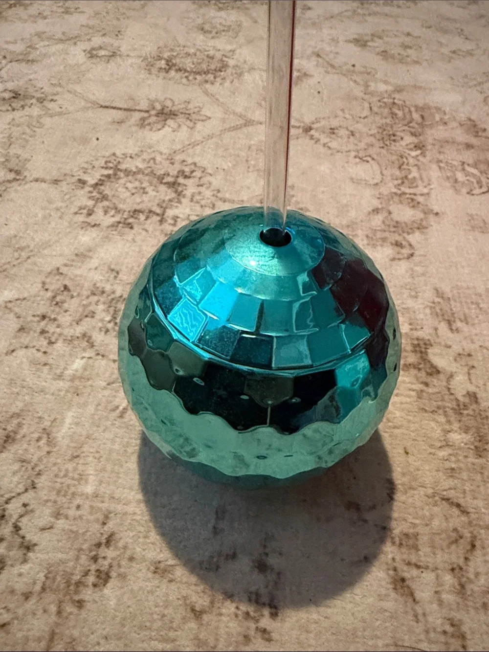 Turquoise Disco Ball Drink Holder - Home Party Supplies